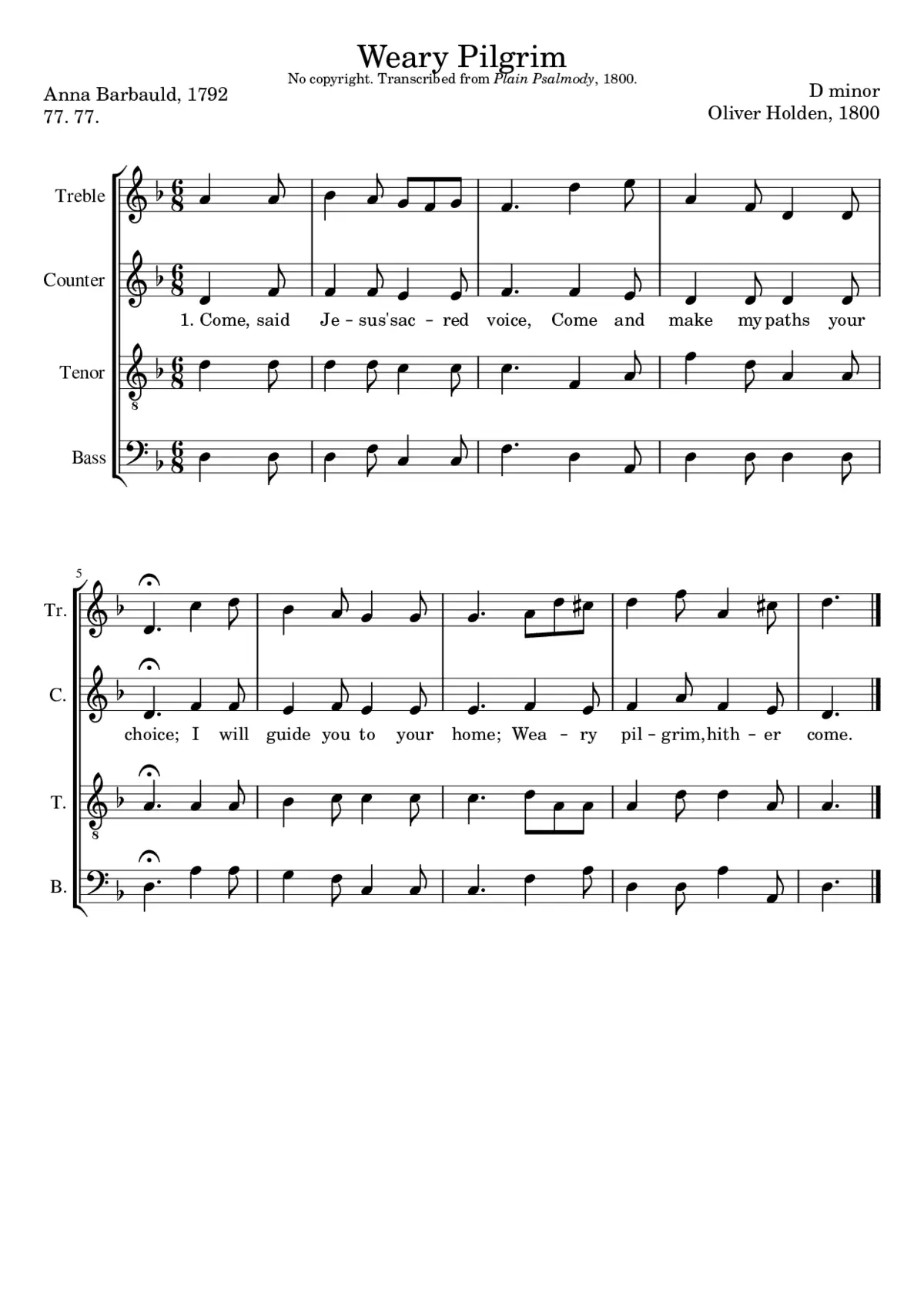 Weary Pilgrim - Page 1