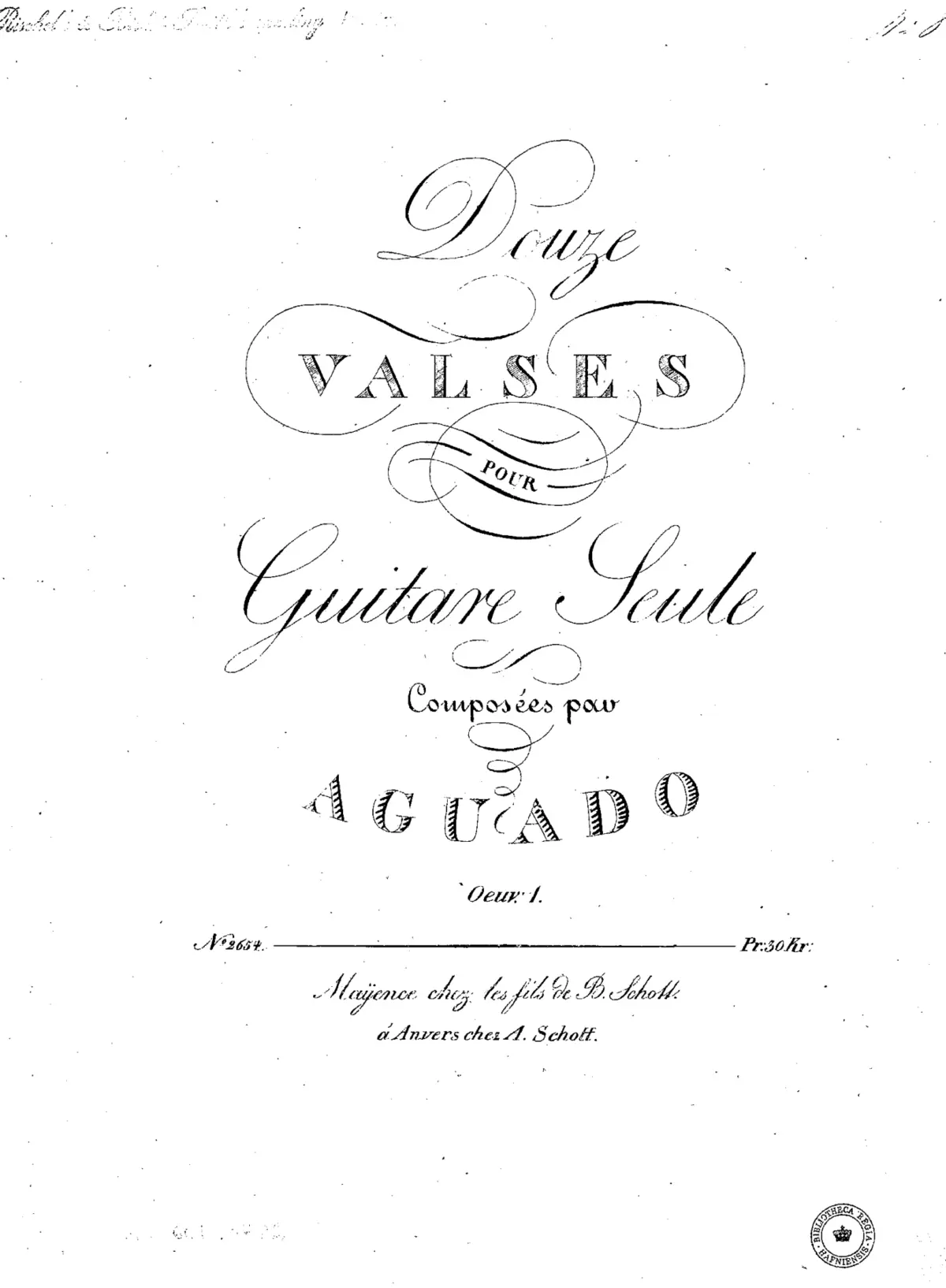 12 Valses for Solo Guitar - Page 1