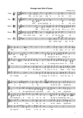 Scorgo tant'alto il lume