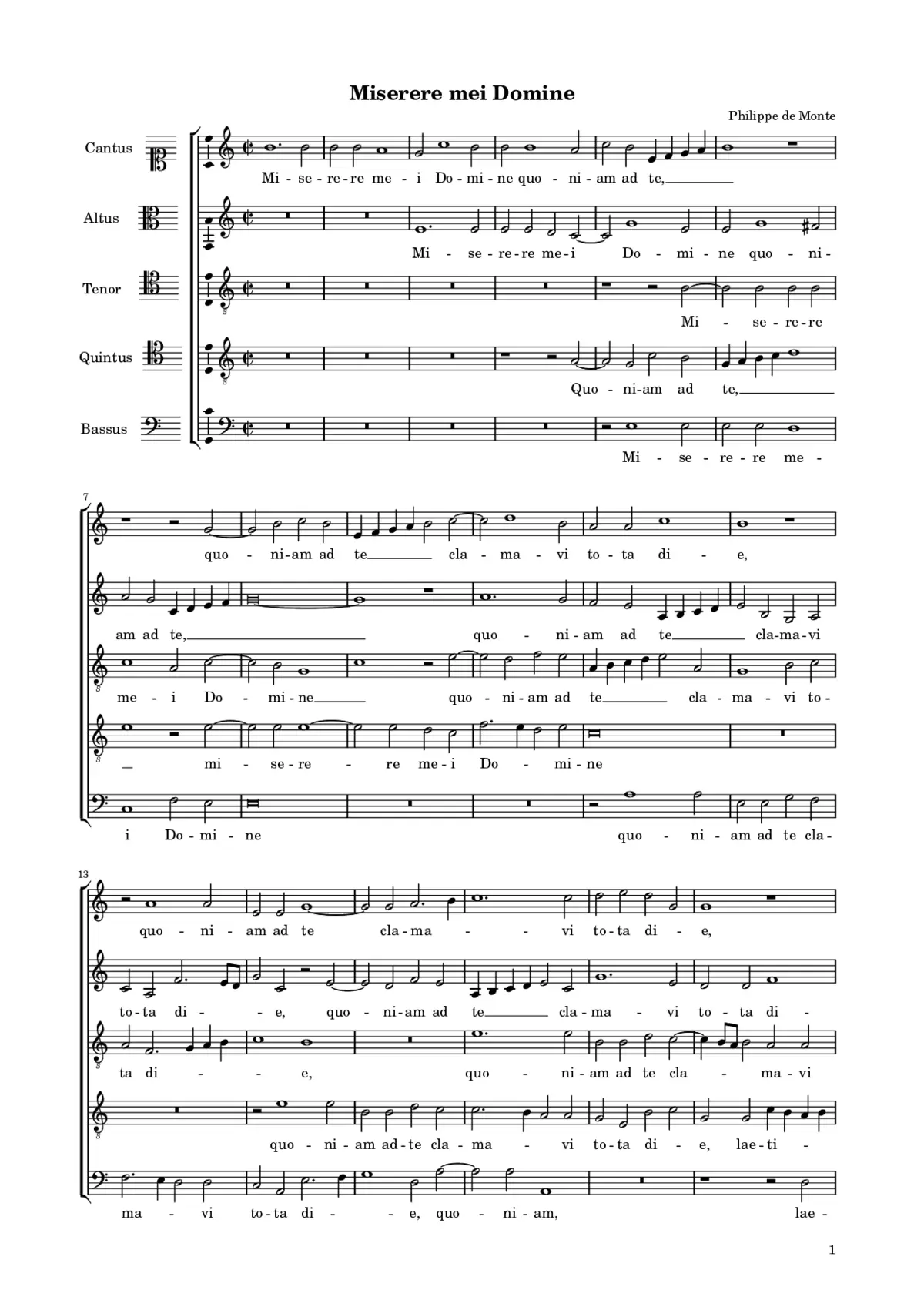 Miserere mei Domine - Page 1