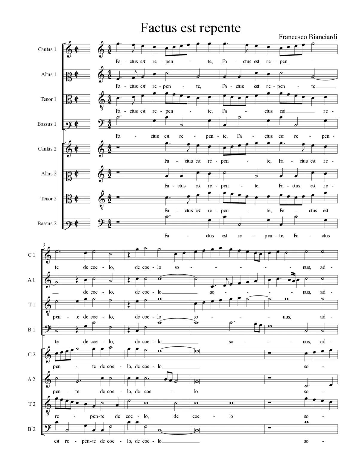 Factus est repente - Page 1