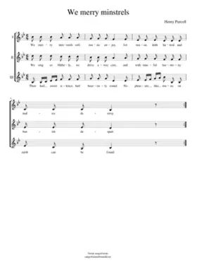 We merry minstrels