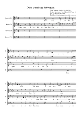 Dum transisset sabbatum