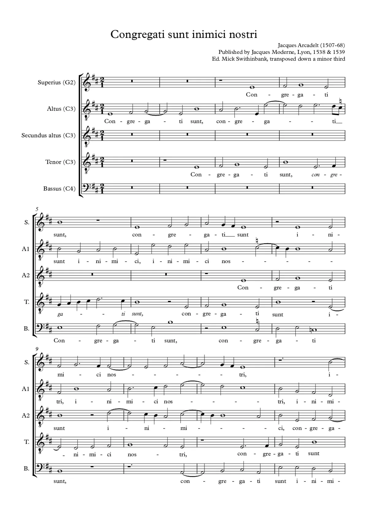 Congregati sunt inimici nostri - Page 1