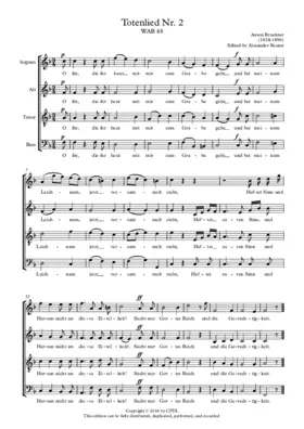 Totenlied No. 2 WAB 48