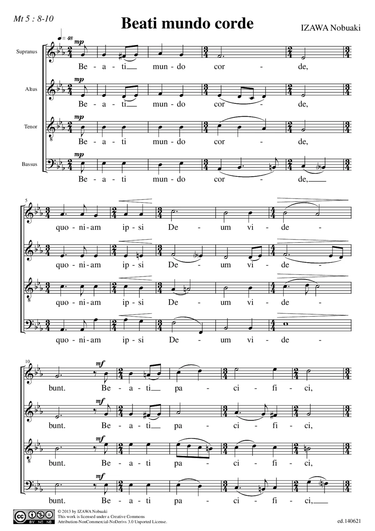 Beati mundo corde - Page 1