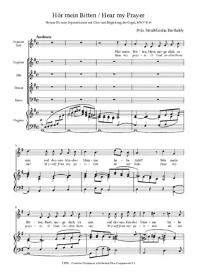 Hear my prayer/O for the wings of a dove