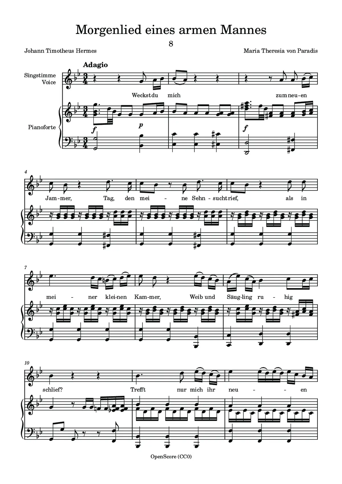 Morgenlied eines armen Mannes - Page 1