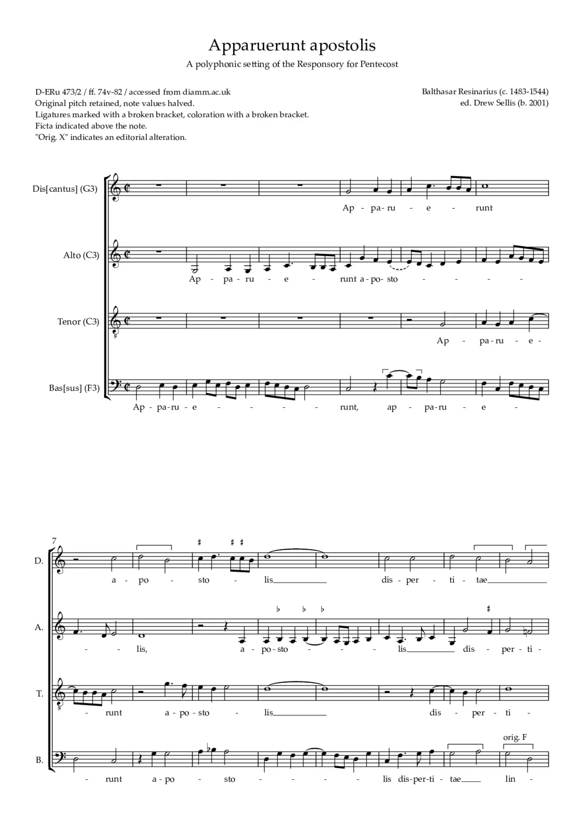Apparuerunt apostolis - Page 1
