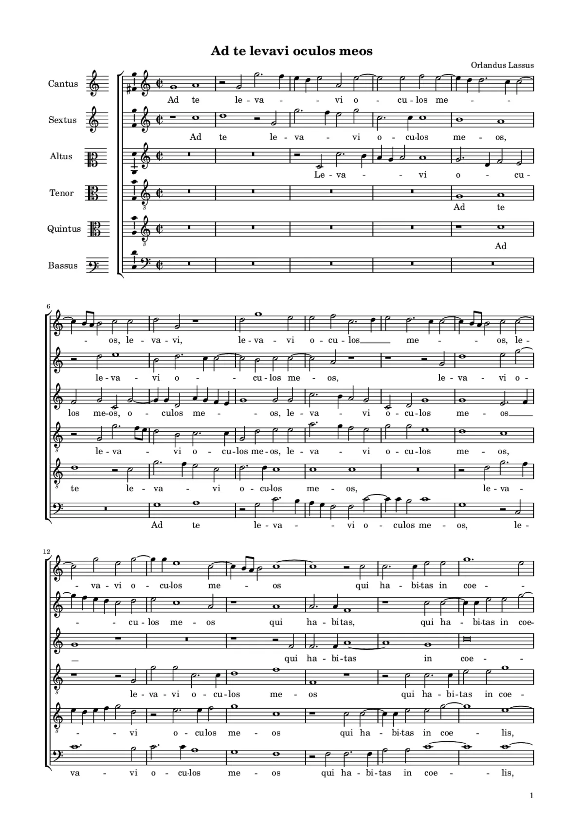 Ad te levavi oculos meos - Page 1