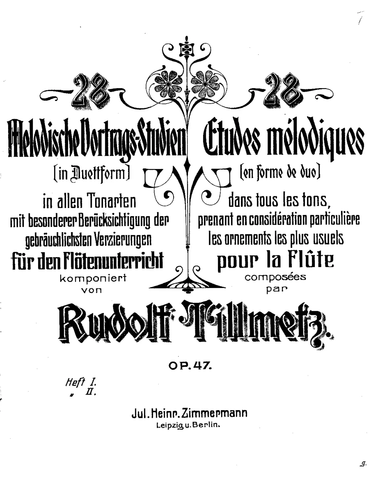 28 Etudes Mélodiques - Page 1