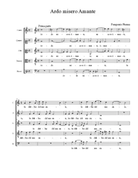 Ardo misero Amante