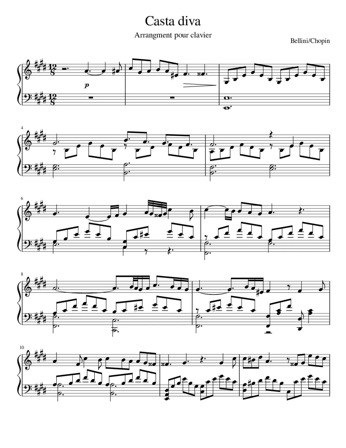 Casta Diva - Page 1