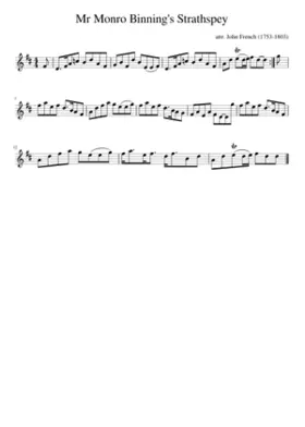 Mr Monro Binning's Strathspey