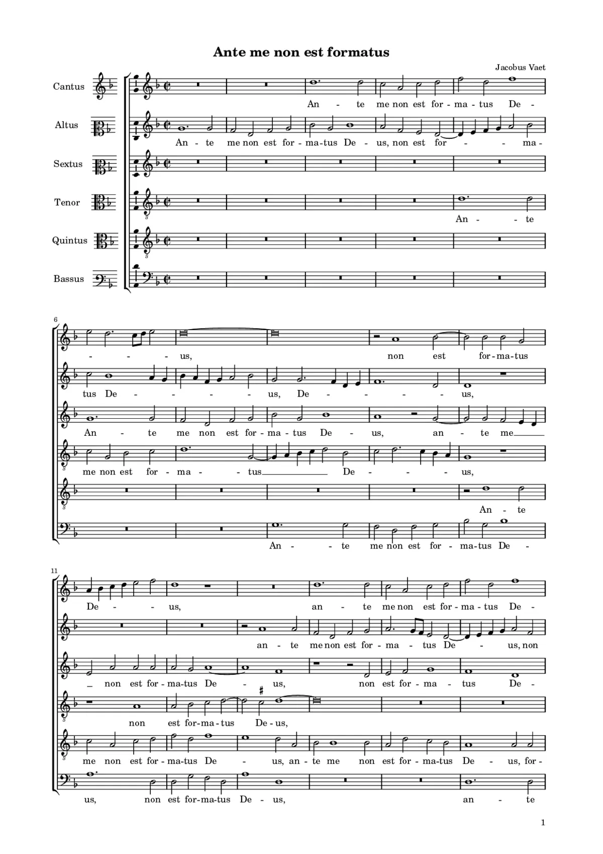 Ante me non est formatus Deus - Page 1