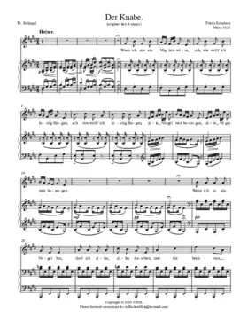 Der Knabe, D 692