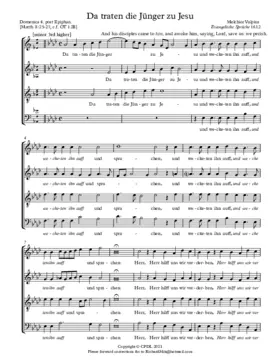 Da traten die Jünger zu Jesu