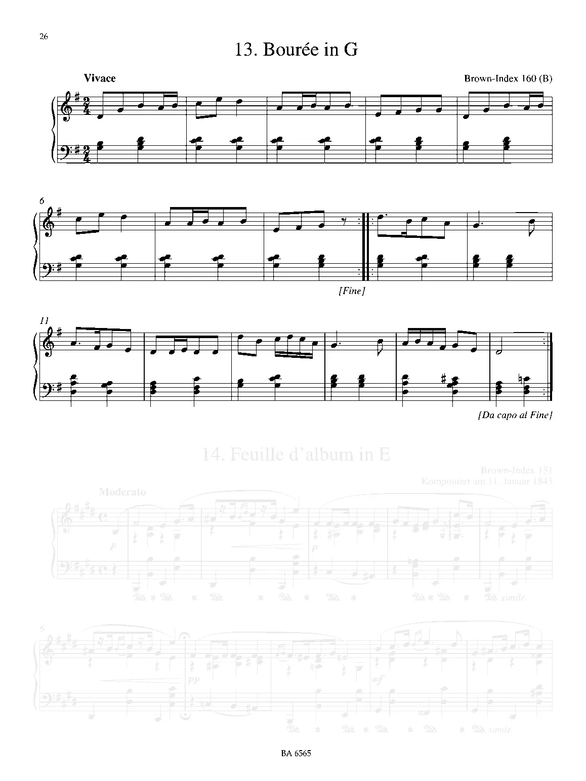 Bourrée No.1 - Page 1