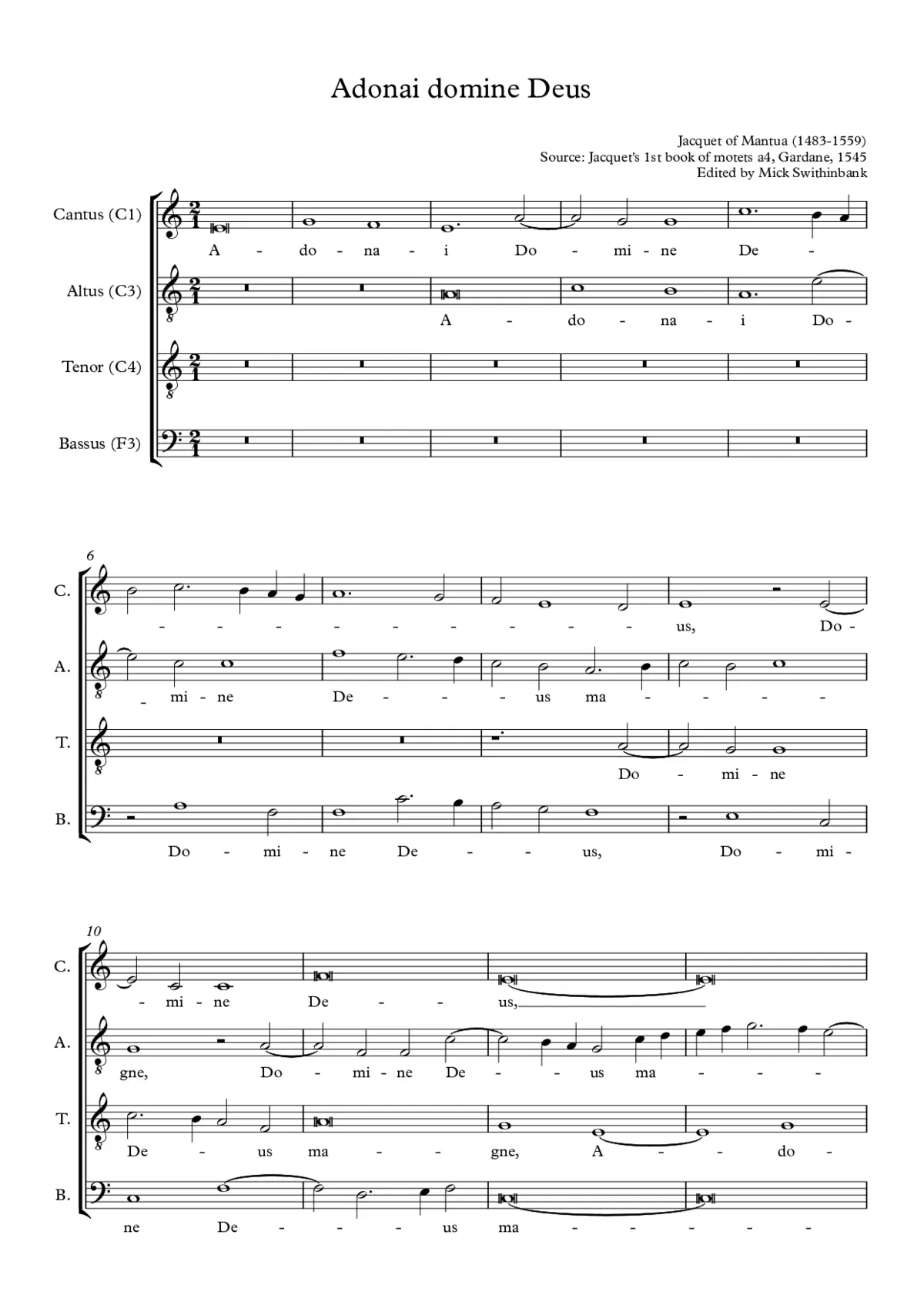 Adonai Domine Deus - Page 1