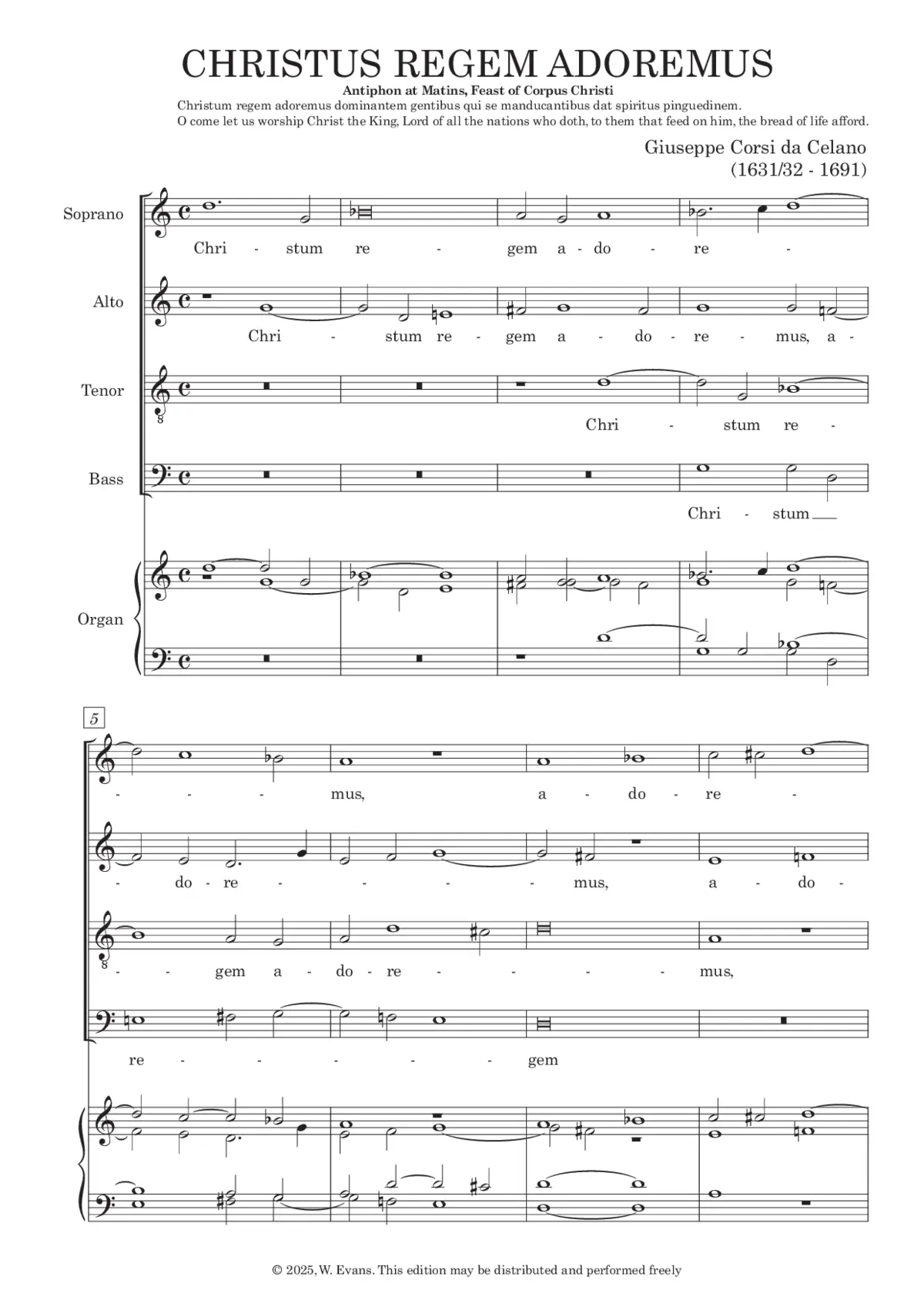 Christum regem adoremus (TriCo 30) - Page 1