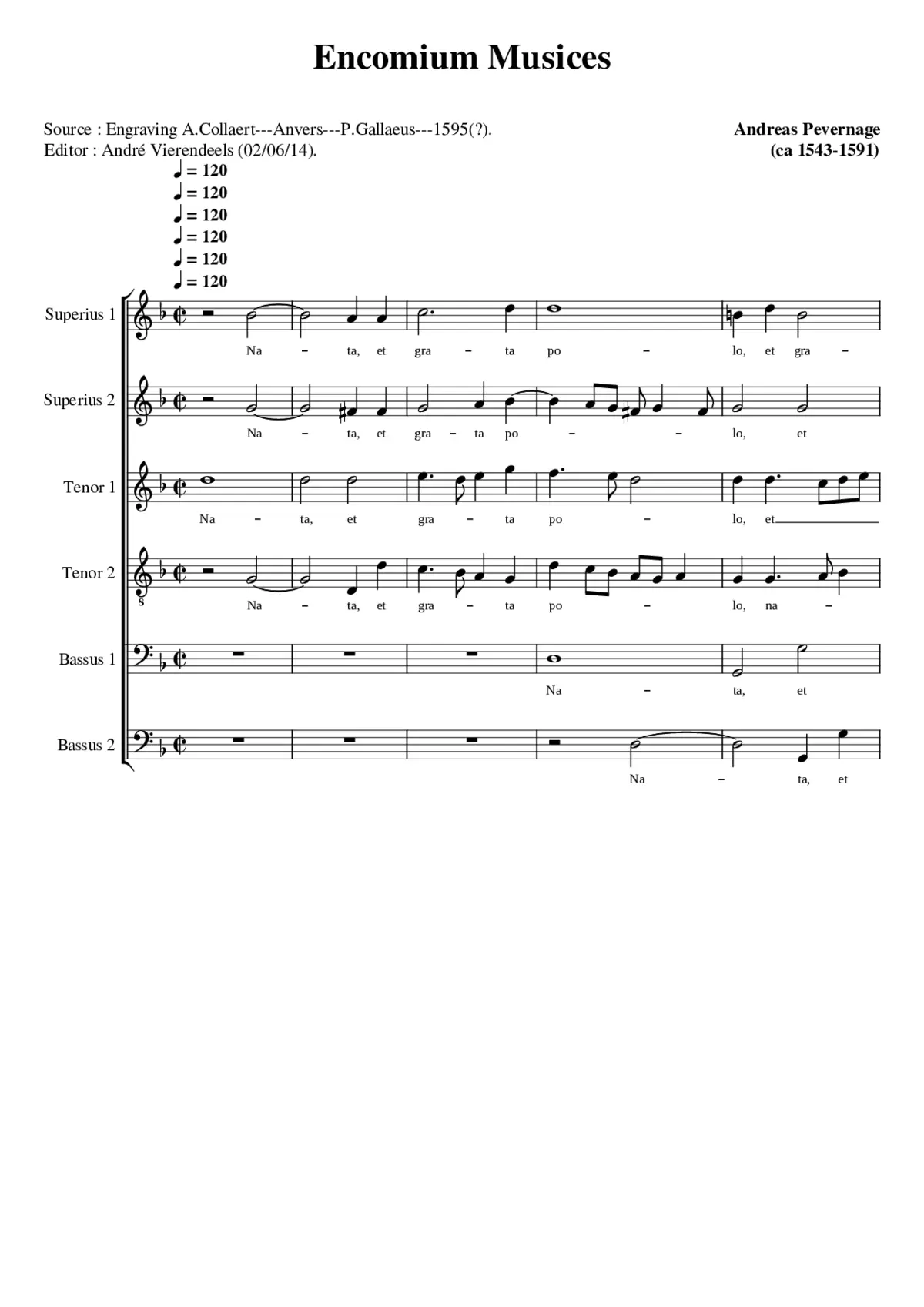 Encomium musices - Page 1