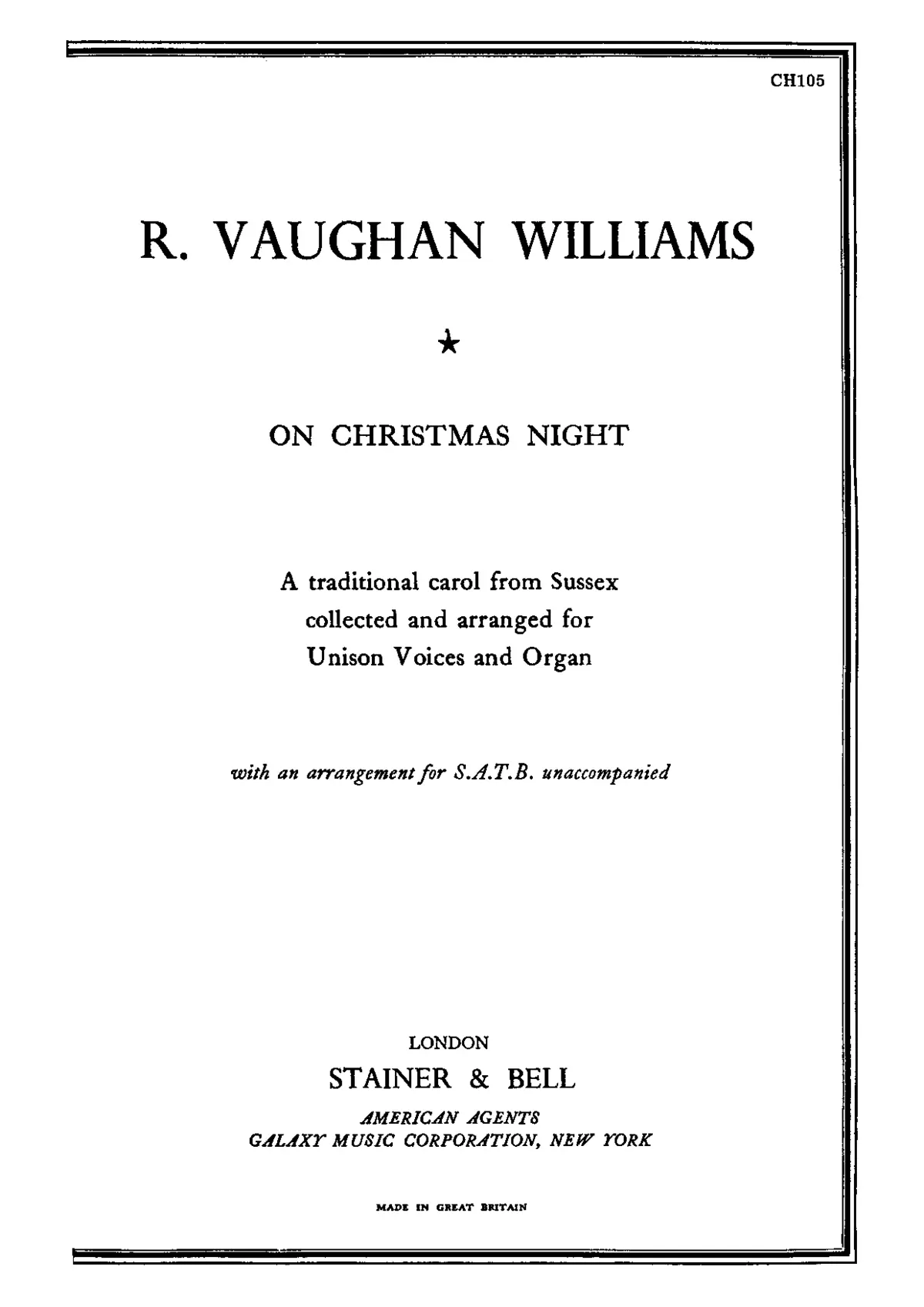 On Christmas Night - Page 1
