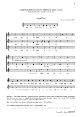 Magnificat alternatim trium vocum