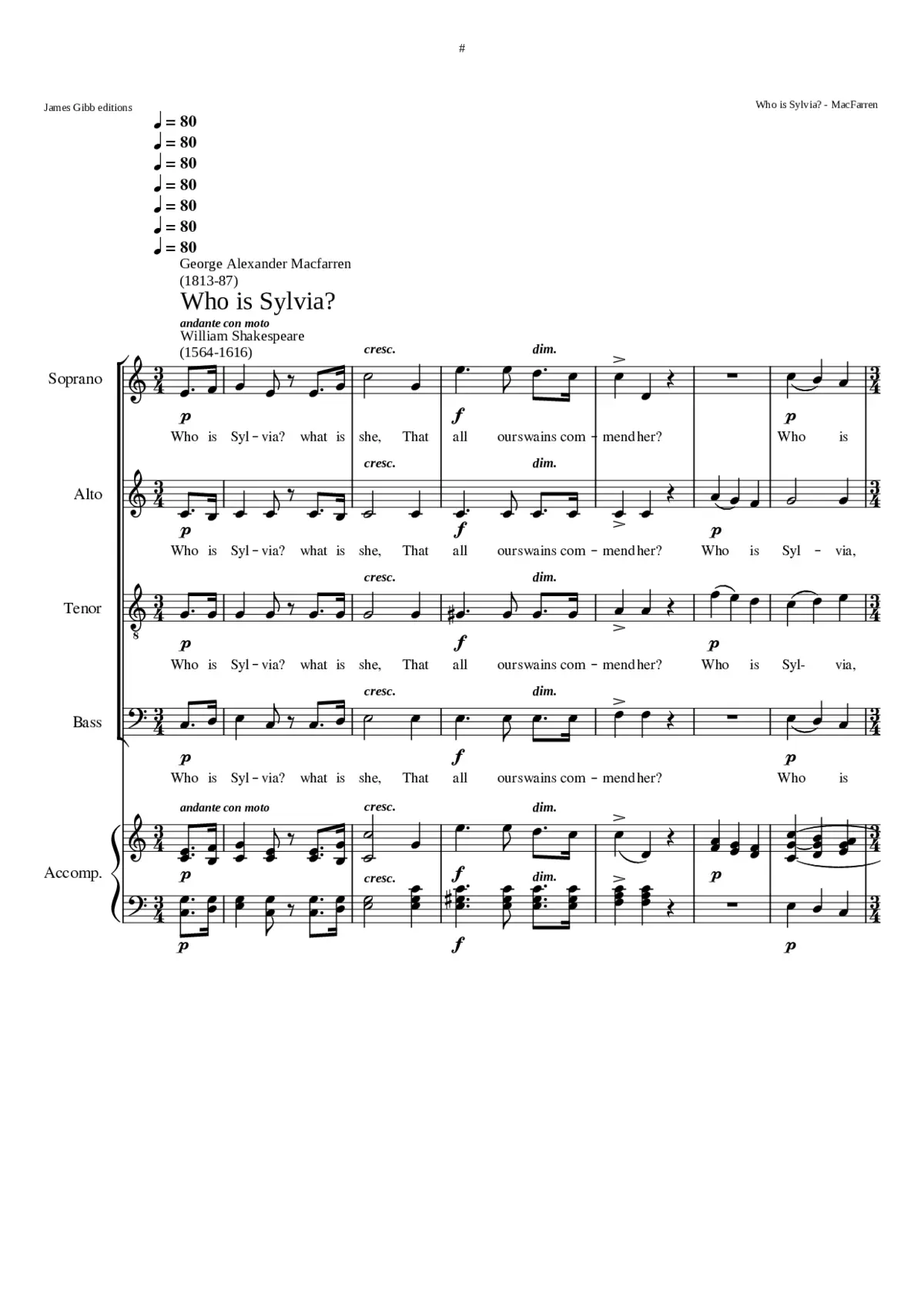 Whoos Sylvia? - Page 1