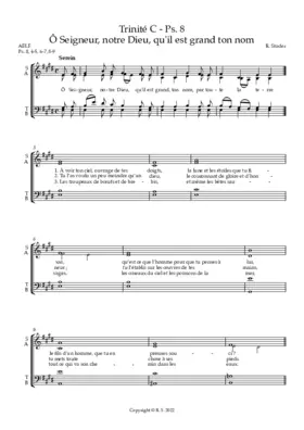 C - Trinité : Psaume et Acclamation