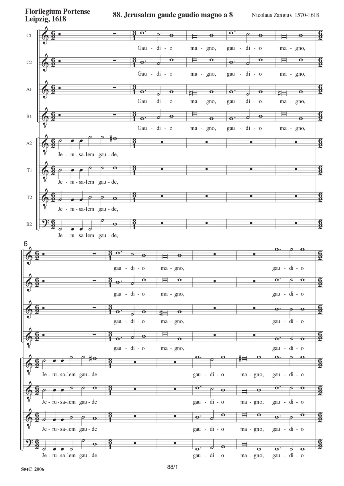 Jerusalem gaude a 8 - Page 1