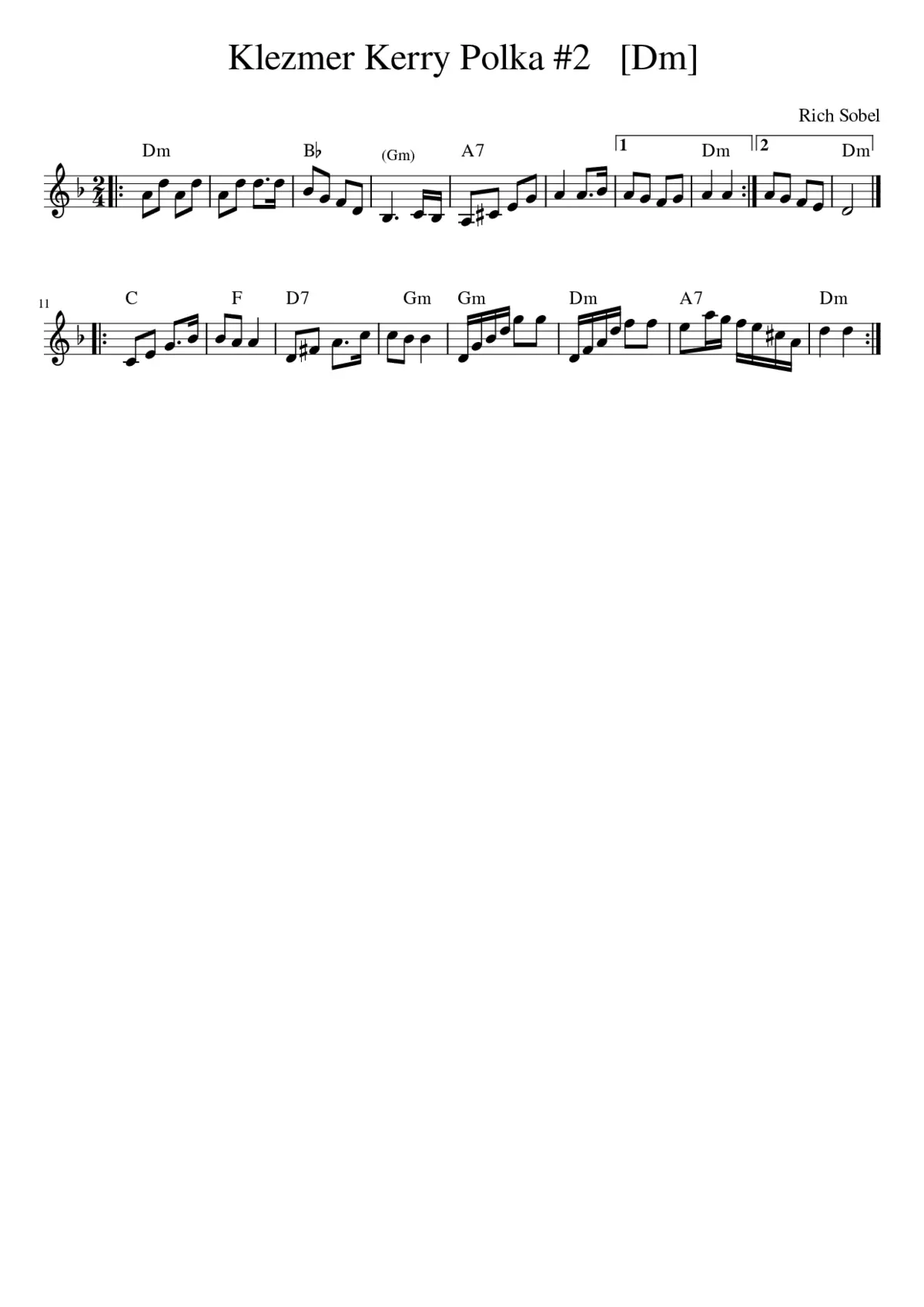 Klezmer Kerry Polka 2 - Page 1