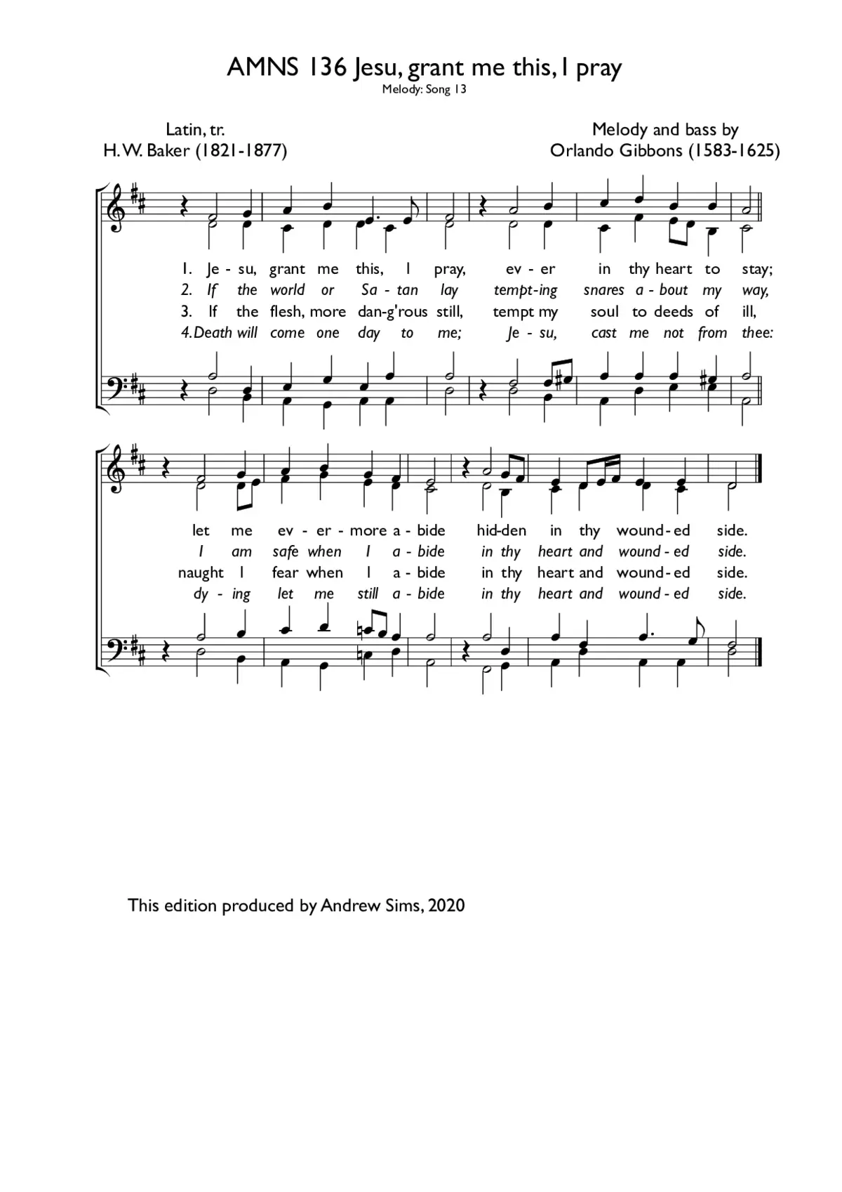Jesu, grant me this I pray - Page 1