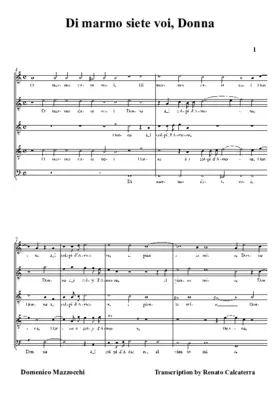 Di marmo siete voi, Donna