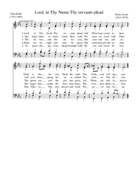 Lord, in thy name thy servants plead