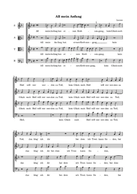 All mein Anfang