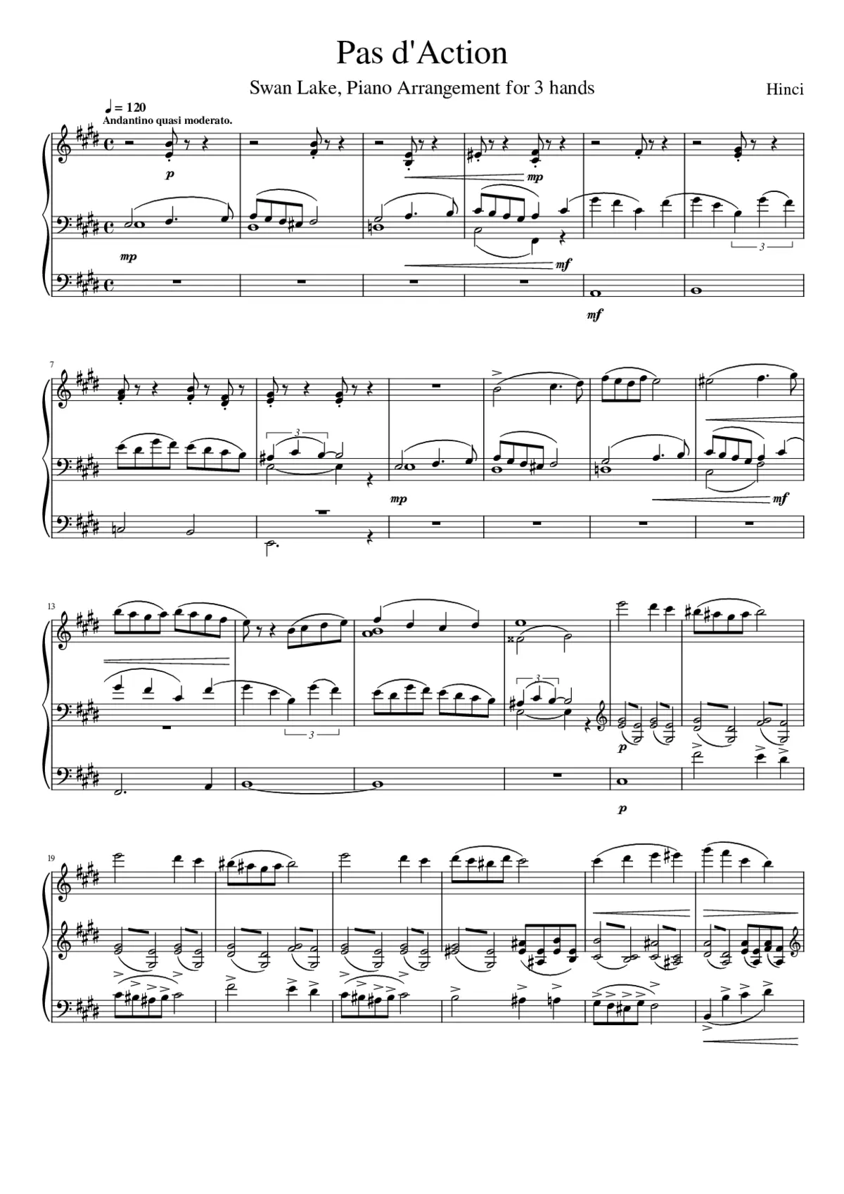 Swan Lake (ballet) Op.20 - Page 1
