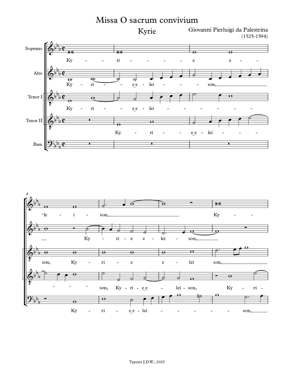 Missa O Sacrum Convivium - Page 1
