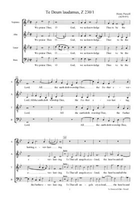 Te Deum, Z 230/1