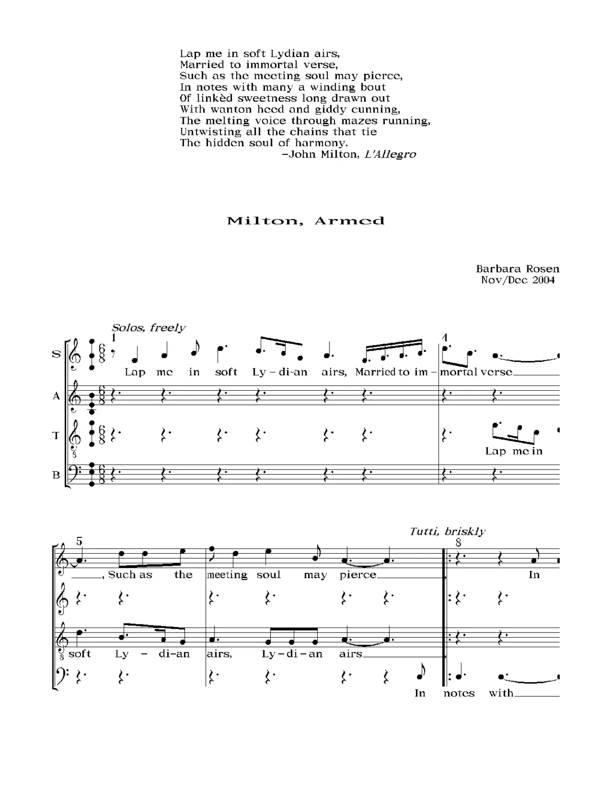 Milton, Armed - Page 1