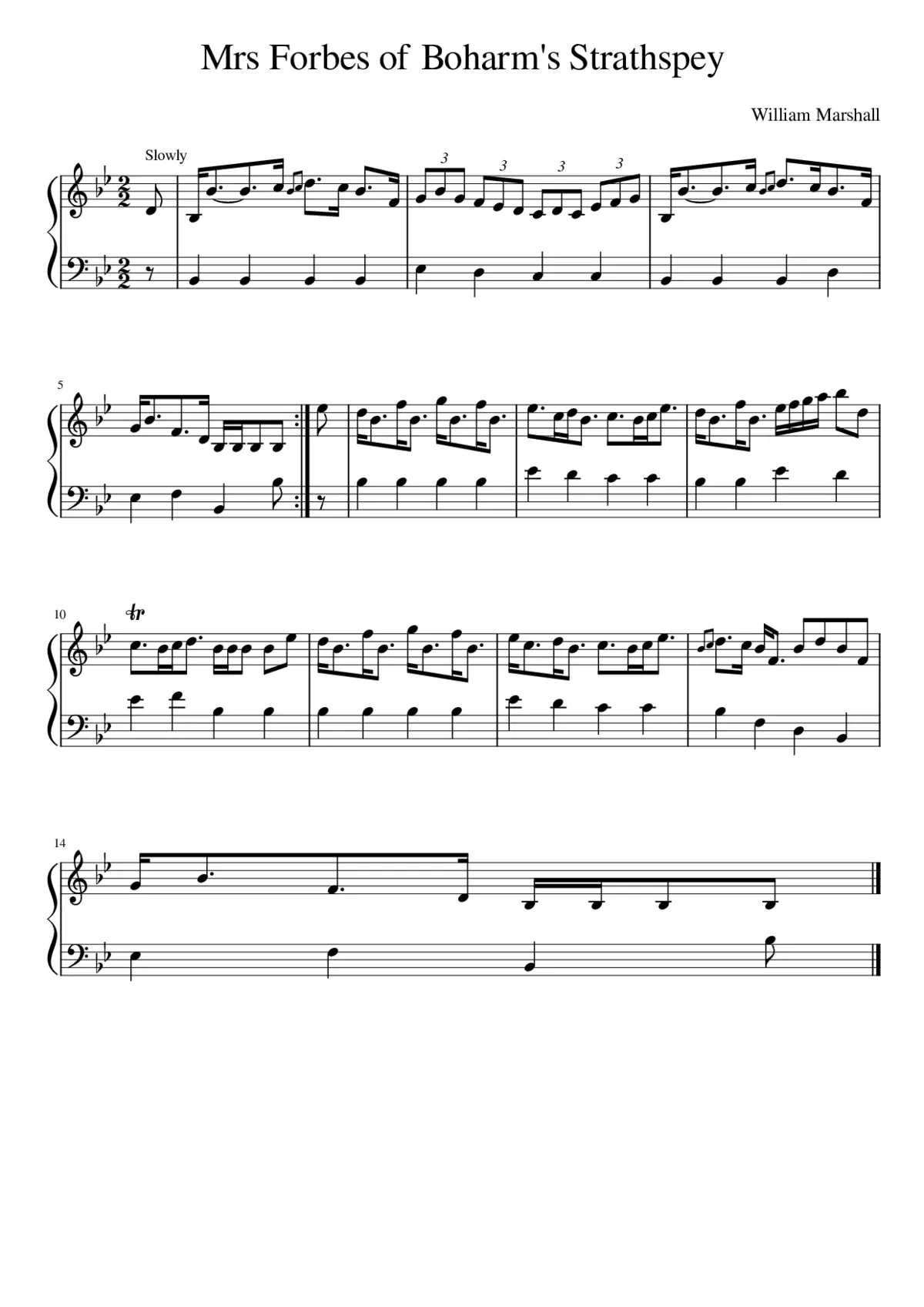 Mrs Forbes of Boharm's Strathspey - Page 1