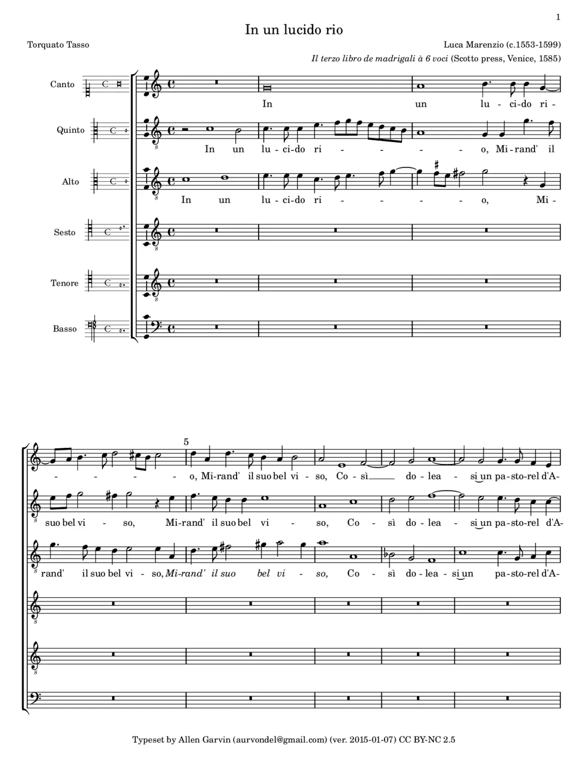 In un lucido rio - Page 1