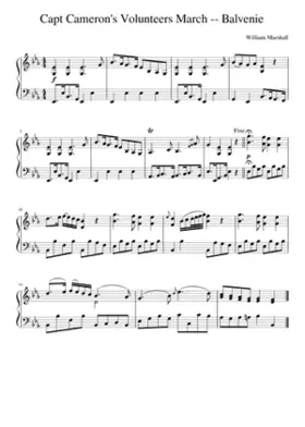 Capt Cameron's Volunteers March -- Balvenie