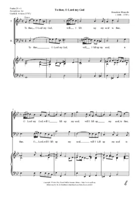 To Thee, O Lord My God