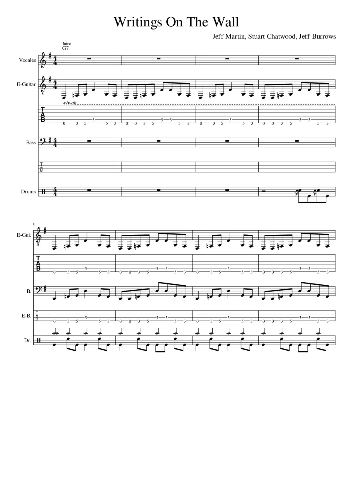 Writing On The Wall - Page 1