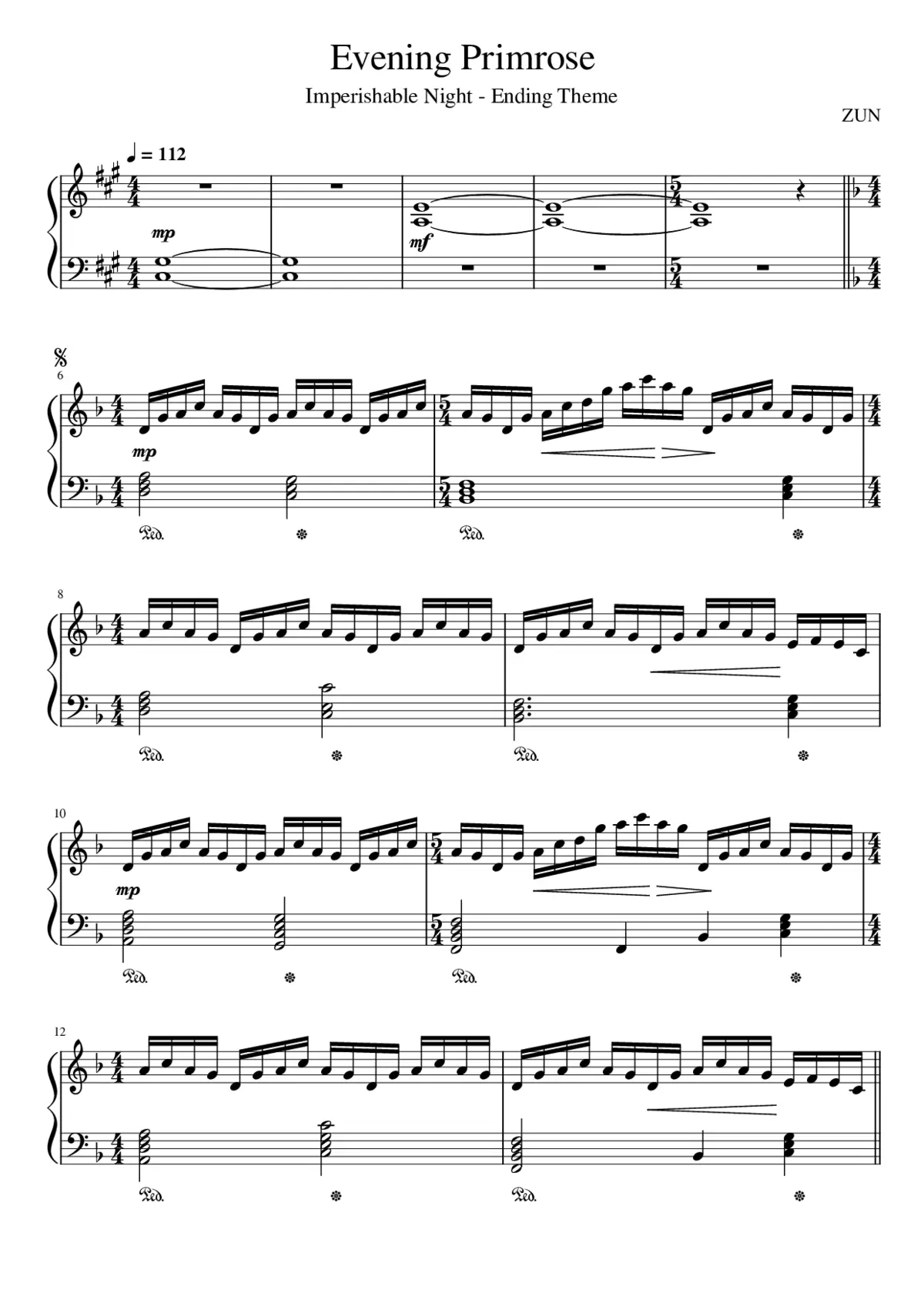 Evening Primrose - Page 1