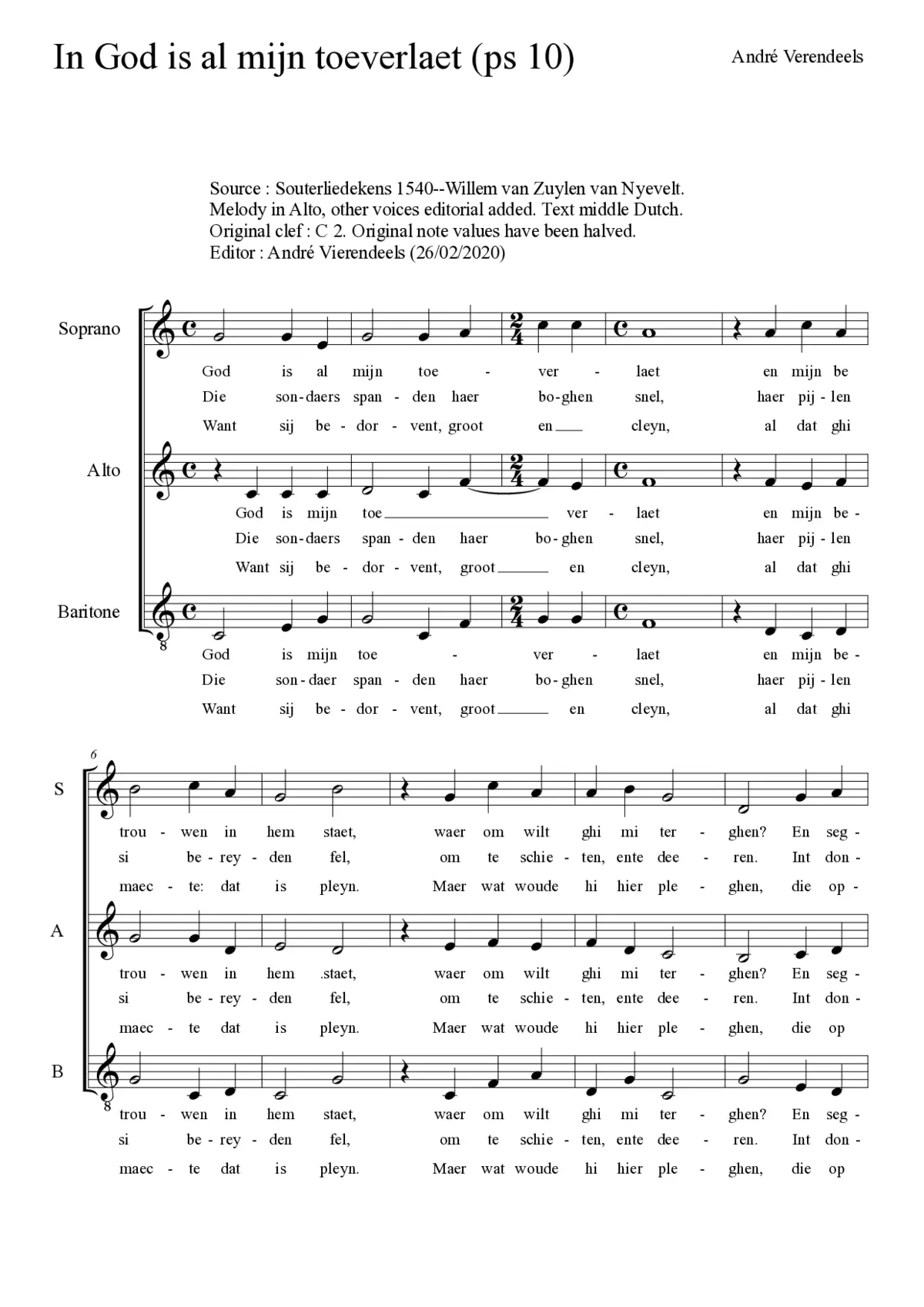 In God is al mijn toeverlaet - Page 1