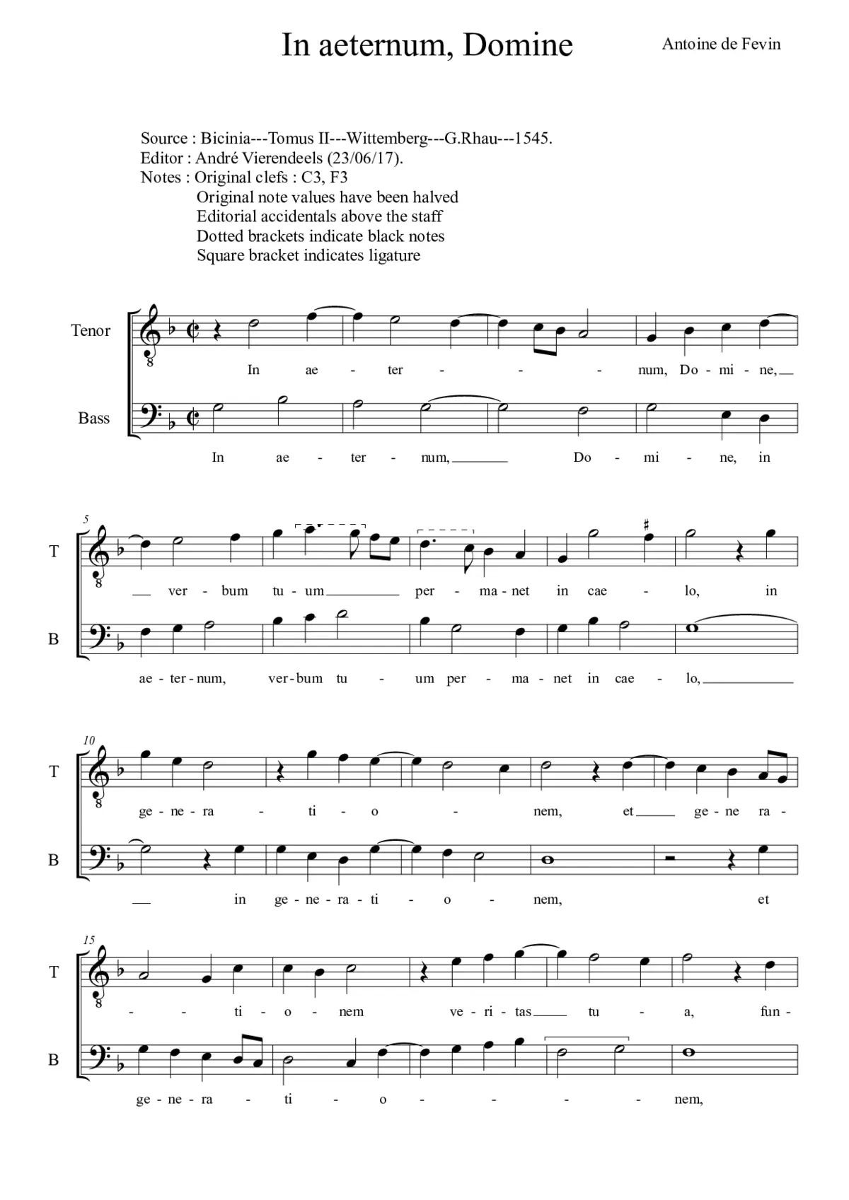 In aeternum Domine - Page 1