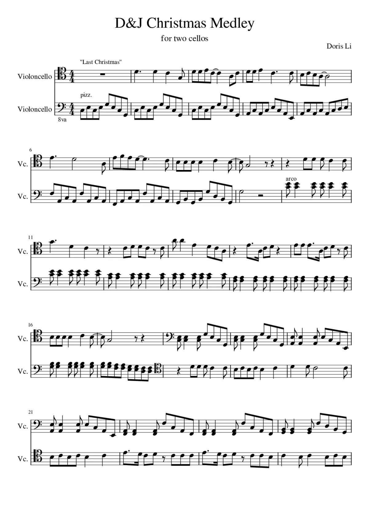 christmas medley - Page 1