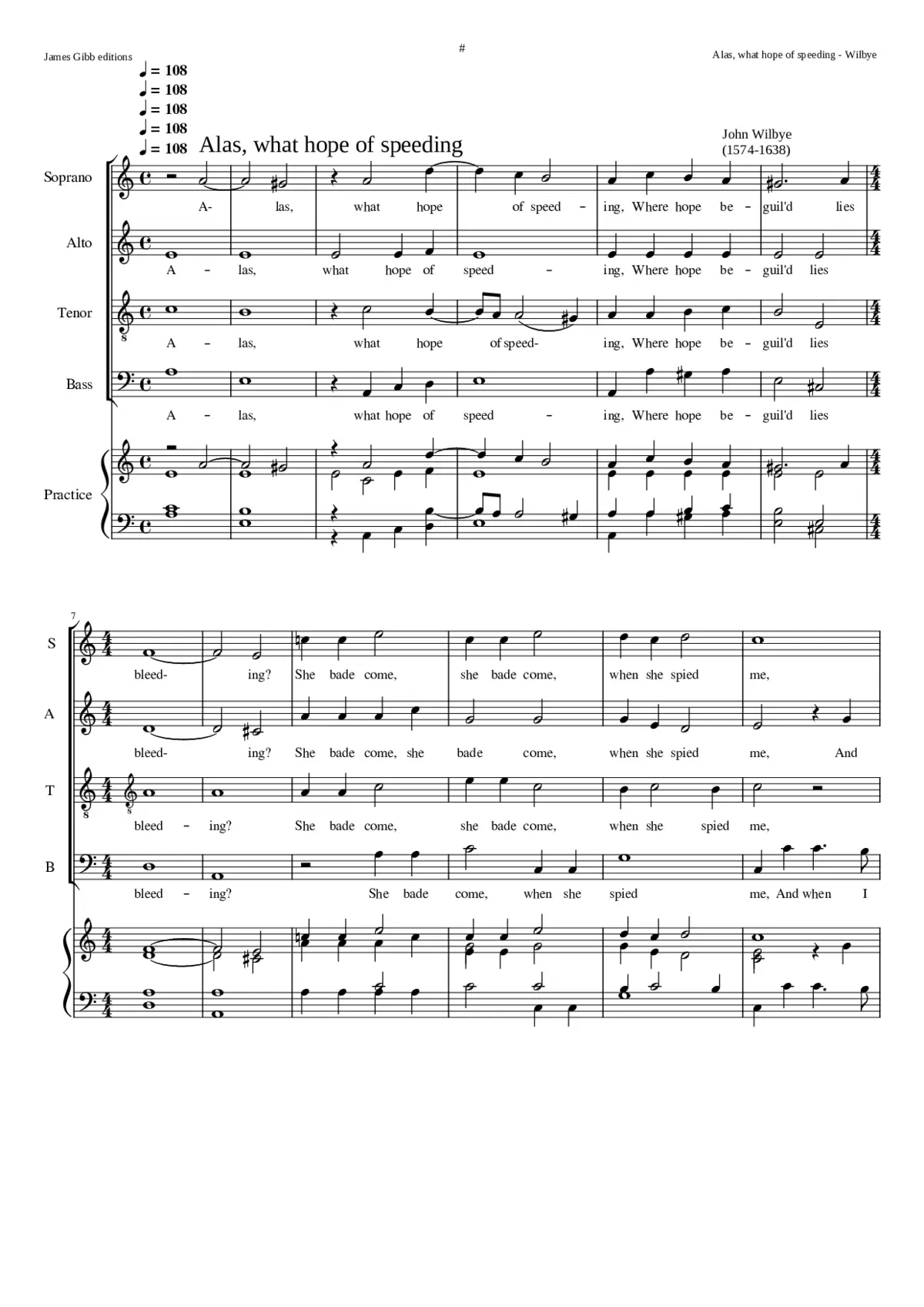 Alas what hope of speeding - Page 1