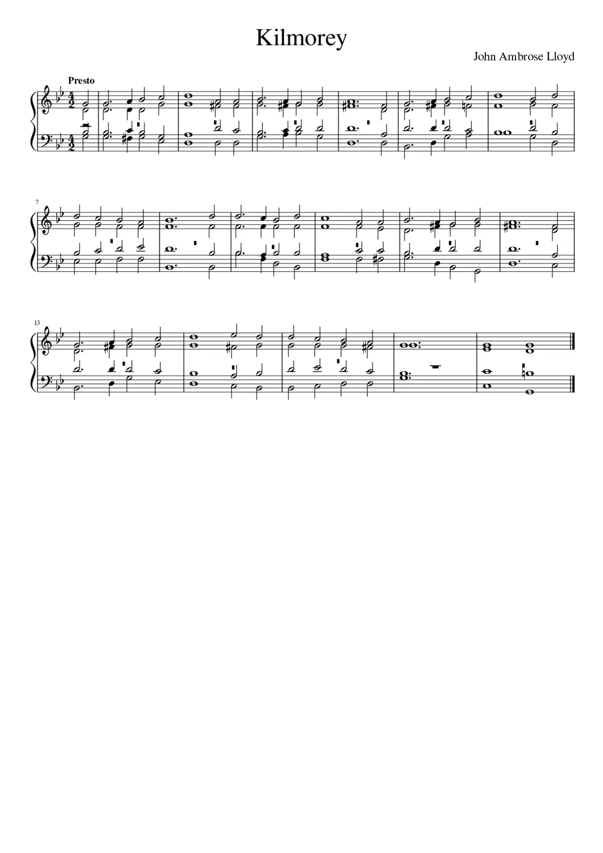 Kilmorey - Page 1